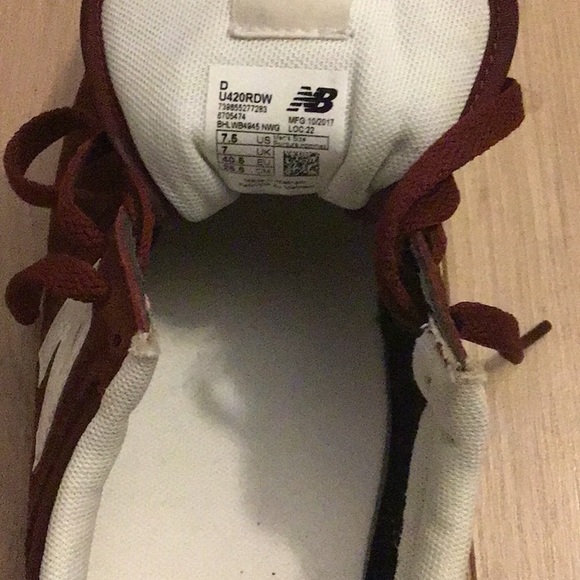 BRAND NEW New Balance 420 sneaker shoe BURGUNDY - Picture 4 of 4
